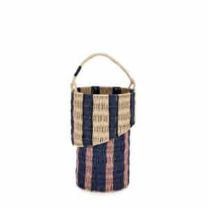 Basket Kya Cylinder Blue Small