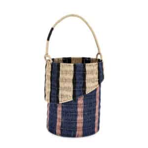 Basket Kya Cylinder Blue Large
