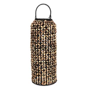 Guatemala Cylinder Natural-Black Lantern D24x60h