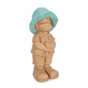 Hever Statue Boy Turquoise 19.5 x H42.5cm