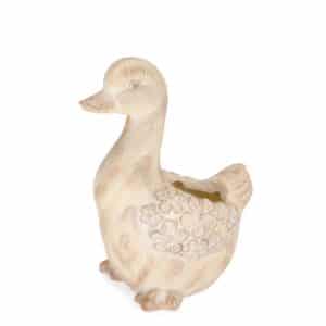 Blossy Goose Cover Pot H43cm