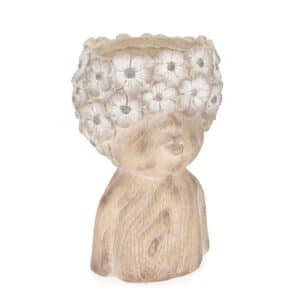 Blossy Face Cover Pot H40cm