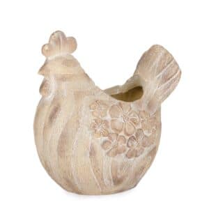 Blossy Rooster Cover Pot H33cm