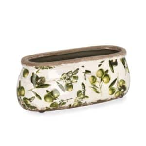 Olyvia Low Oval Porcelain Vase 23.5cm