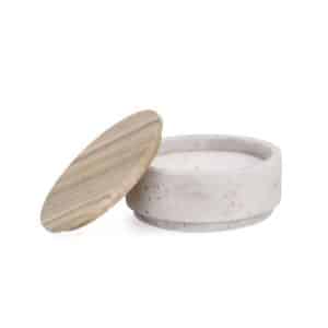 Christina White Candle With Lid D19cm