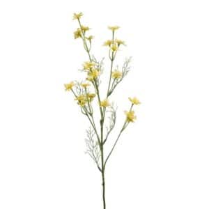 Artificial Wild Flower Spray Yellow L75cm