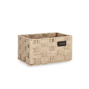 Rahel Natural Rectangular Basket Small