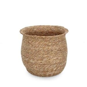 Hamida Natural Round Basket Small