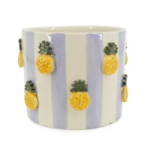 Kaelis Round Vase With Pineapple