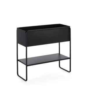 Madelyn Black Rectangular Flower Holder