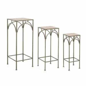 Guenda Green Square Plant Stand