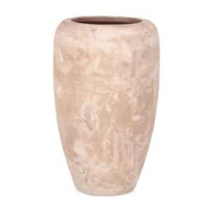 Minh Shaped Burnished Terracotta Vase H53cm