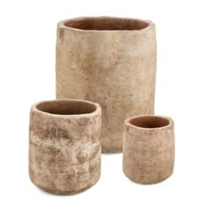 Minh Burnished Terracotta Tall Vase