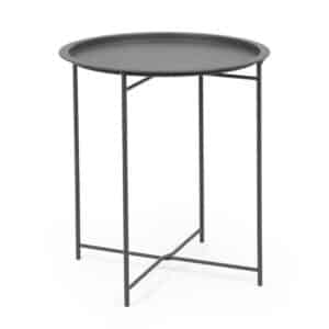 Austin Anthracite Coffee Table With Tray D46cm
