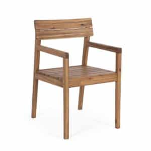 Rodano Chair With Armrests - FSC Acacia Wood