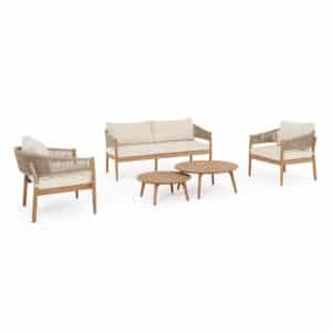 Thiago Set of 5 Sofas with Cushions - FSC