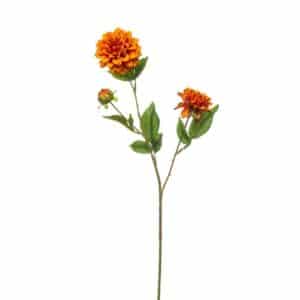 Artificial Dahlia Mini Spray Orange L68cm