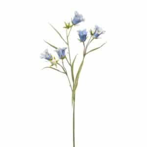 Artificial Campanula Spray Light Blue L65cm