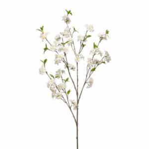 Artificial Blossom Cherry Spray White L120cm