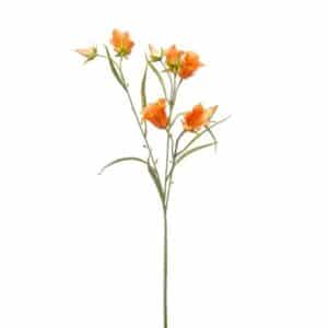 Artificial Campanula Spray Orange L65cm