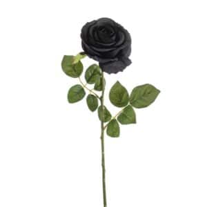 Artificial Rose Syl Spray Black H67cm