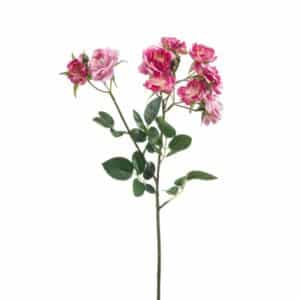 Artificial Rose Mini Spray Pink L60cm