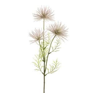 Artificial Anemone seed spray purple L65cm