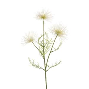Artificial Anemone seed spray cream L65cm