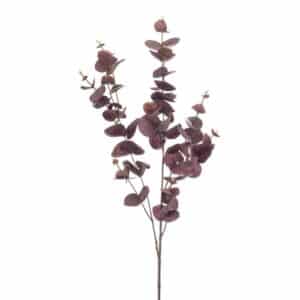 Artificial Eucalyptus Spray Burgundy L97cm