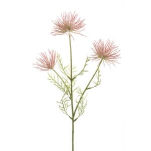 Artificial Anemone seed spray pink L65cm