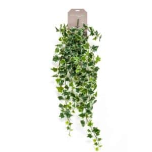 Artificial Ivy Hanging Bush Green/White L100cm