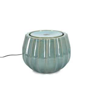Ilya Round Light Blue Fountain With LED Lights