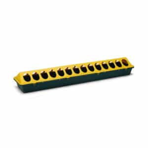 Plastic Feeder for Chicks Yellow Green 50cm