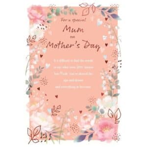 Mother's Day Greeting Card - For a Special Mum