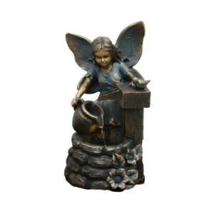Water Fountain Fairy at Water Pump H43cm