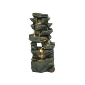 Water Fountain Rock Pillar H99cm