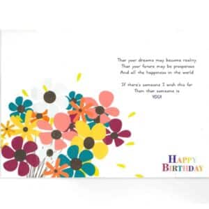 Birthday Greeting Card - Flower Bouquet