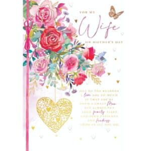 Mother's Day Greeting Card - For my Wife on Mother's Day