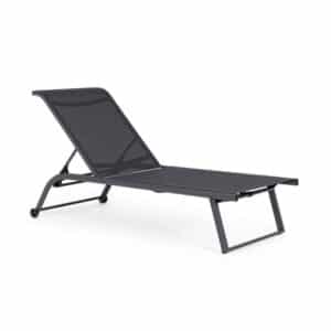 Taylor Anthracite Sunbed With Wheels