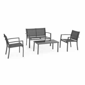 Florida Charcoal Sofa Set of 4