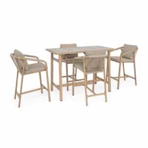 Kalimera Desert Set Bar Table + 4 Stools