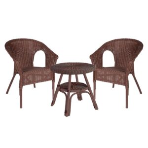 Alliss Ruby Coffee Table + 2 Armchairs