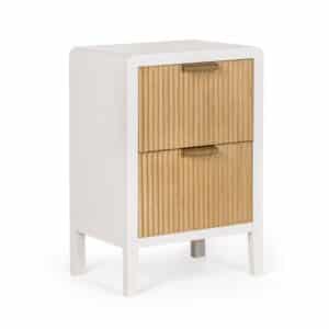 Charley White-Natural Chest Of 2 Drawers