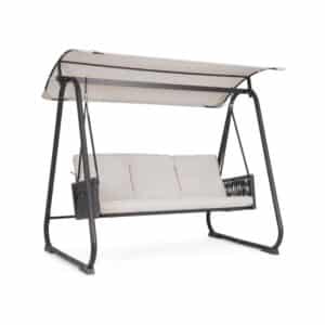 Dedalo Light Grey Swing Chair 3seats With Cushions