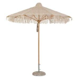 Macrame' Natural Parasol 2.5m