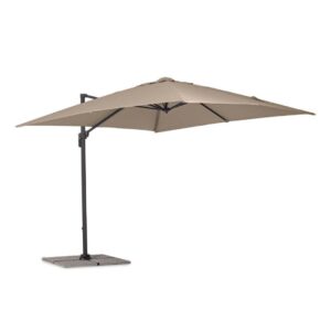 Siviglia Charcoal/Taupe Parasol 3x3mtr