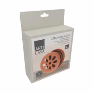 Citronella Coils In Terracotta Holder 14.2x4.3cm
