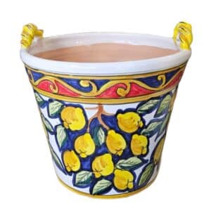 Majolica Coffa Lemon Print D40cm H32cm