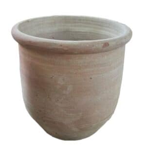 Terracotta Vaso Tondo Rigato D44cm H40cm