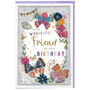 Greeting Card - For a Wonderful Friend Birthday
